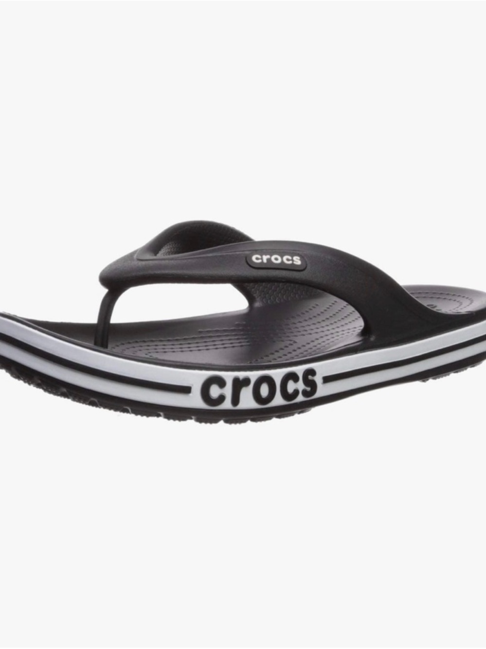 Crocs Bayaband Flip Flop Sandals -
Black & White | Size 8 NWT - Picture 7 of 11